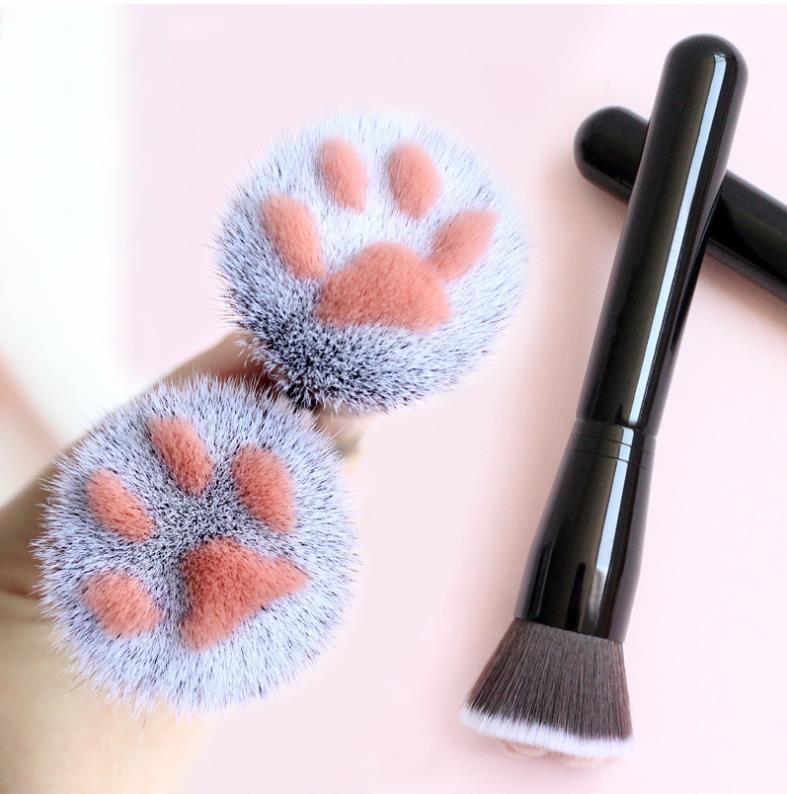 Cat Paw Foundation Brush Free Makeup Samples Cosmetiquera Professional Cosmetic Brush In Stock Maquillaje Makeup Brush Set